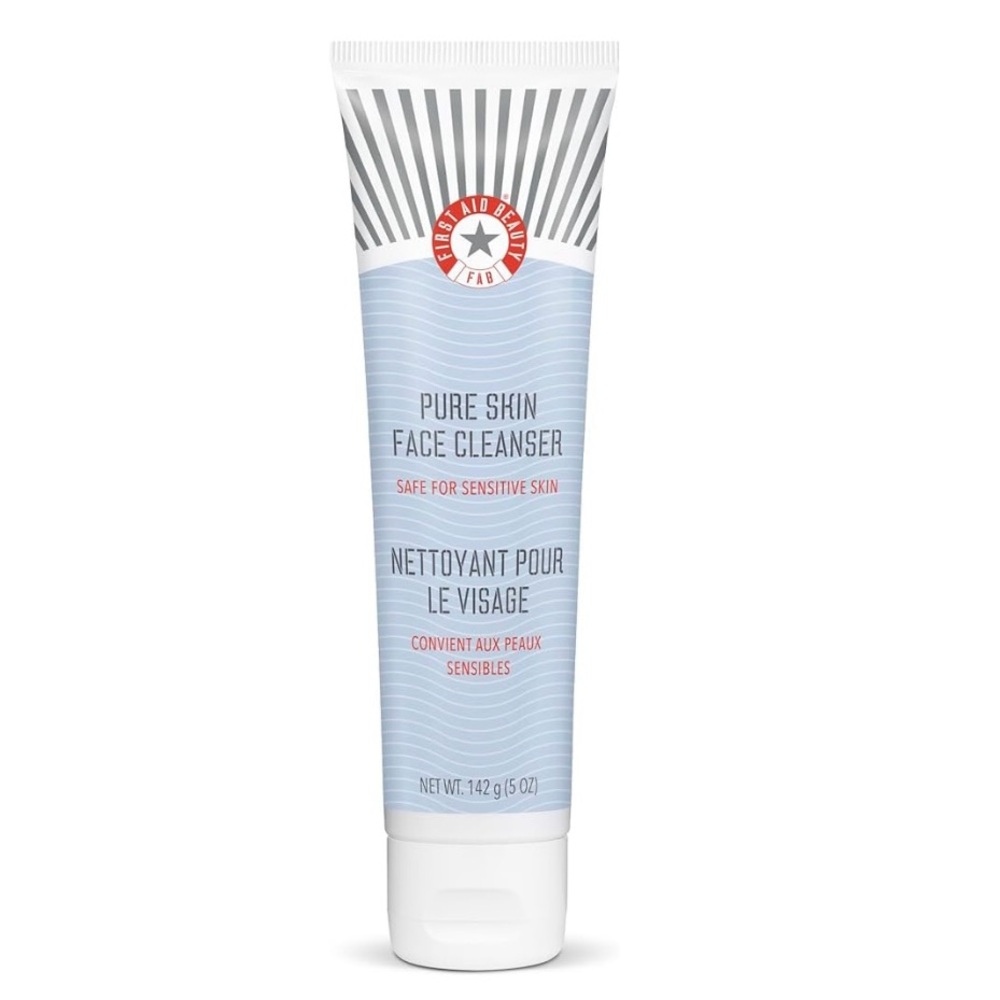First Aid Beauty Pure Skin Face Cleanser Safe for Sensitive Skin Fragrance Free